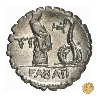 412/1 - denario L. Roscius Fabatus 64 BC (Roma)