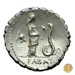 412/1 - denario L. Roscius Fabatus 64 BC (Roma)