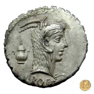 412/1 - denario L. Roscius Fabatus 64 BC (Roma)