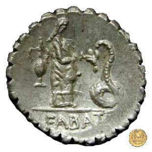 412/1 - denario L. Roscius Fabatus 64 BC (Roma)