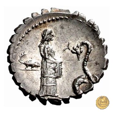 412/1 - denario L. Roscius Fabatus 64 BC (Roma)