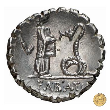 412/1 - denario L. Roscius Fabatus 64 BC (Roma)