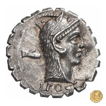 412/1 - denario L. Roscius Fabatus 64 BC (Roma)