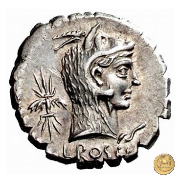 412/1 - denario L. Roscius Fabatus 64 BC (Roma)