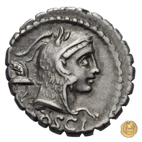 412/1 - denario L. Roscius Fabatus 64 BC (Roma)