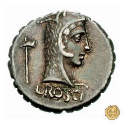 412/1 - denario L. Roscius Fabatus 64 BC (Roma)