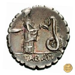 412/1 - denario L. Roscius Fabatus 64 BC (Roma)