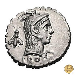 412/1 - denario L. Roscius Fabatus 64 BC (Roma)