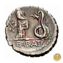 412/1 - denario L. Roscius Fabatus 64 BC (Roma)