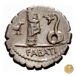 412/1 - denario L. Roscius Fabatus 64 BC (Roma)