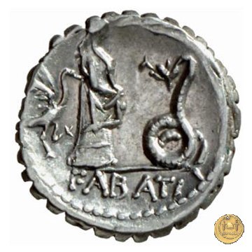 412/1 - denario L. Roscius Fabatus 64 BC (Roma)