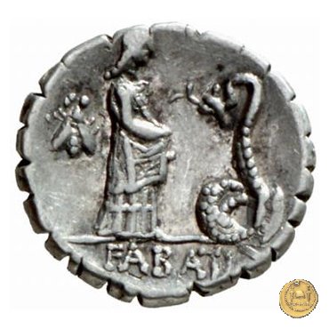 412/1 - denario L. Roscius Fabatus 64 BC (Roma)