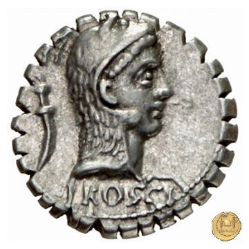 412/1 - denario L. Roscius Fabatus 64 BC (Roma)