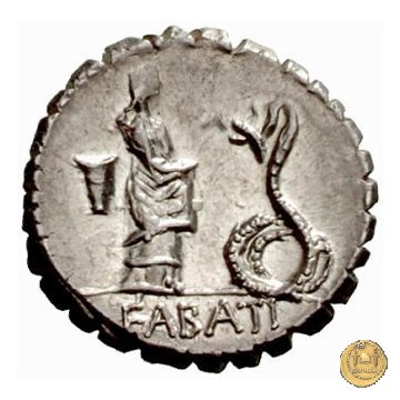 412/1 - denario L. Roscius Fabatus 64 BC (Roma)