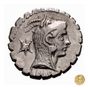 412/1 - denario L. Roscius Fabatus 64 BC (Roma)