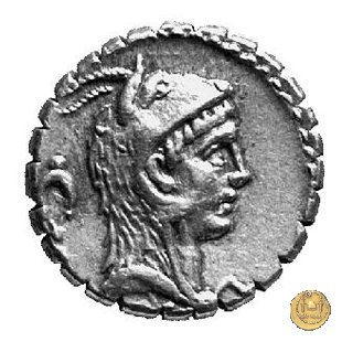 412/1 - denario L. Roscius Fabatus 64 BC (Roma)