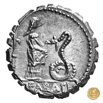 412/1 - denario L. Roscius Fabatus 64 BC (Roma)