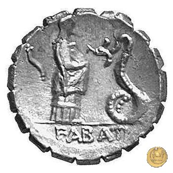 412/1 - denario L. Roscius Fabatus 64 BC (Roma)