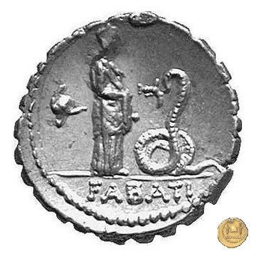 412/1 - denario L. Roscius Fabatus 64 BC (Roma)