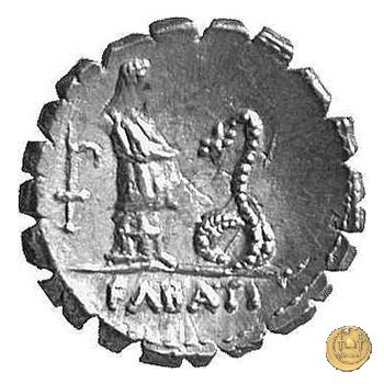 412/1 - denario L. Roscius Fabatus 64 BC (Roma)