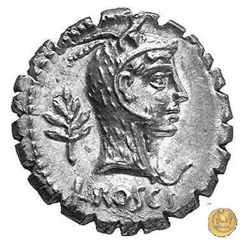 412/1 - denario L. Roscius Fabatus 64 BC (Roma)