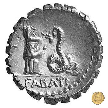 412/1 - denario L. Roscius Fabatus 64 BC (Roma)