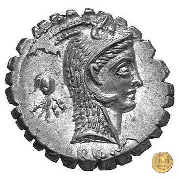 412/1 - denario L. Roscius Fabatus 64 BC (Roma)