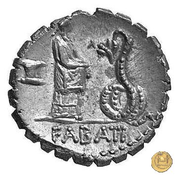 412/1 - denario L. Roscius Fabatus 64 BC (Roma)