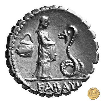 412/1 - denario L. Roscius Fabatus 64 BC (Roma)