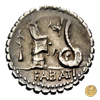 412/1 - denario L. Roscius Fabatus 64 BC (Roma)