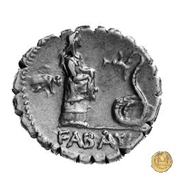 412/1 - denario L. Roscius Fabatus 64 BC (Roma)