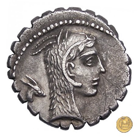 412/1 - denario L. Roscius Fabatus 64 BC (Roma)