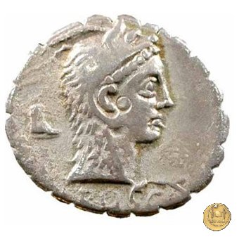 412/1 - denario L. Roscius Fabatus 64 BC (Roma)