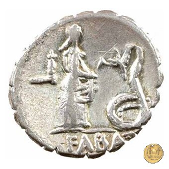 412/1 - denario L. Roscius Fabatus 64 BC (Roma)