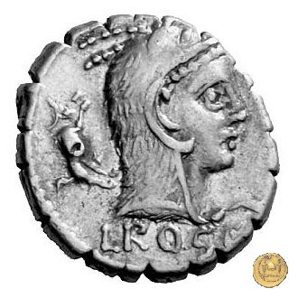 412/1 - denario L. Roscius Fabatus 64 BC (Roma)