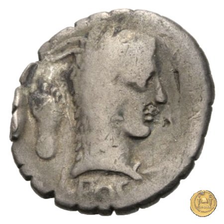 412/1 - denario L. Roscius Fabatus 64 BC (Roma)