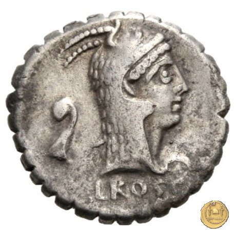 412/1 - denario L. Roscius Fabatus 64 BC (Roma)