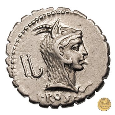 412/1 - denario L. Roscius Fabatus 64 BC (Roma)