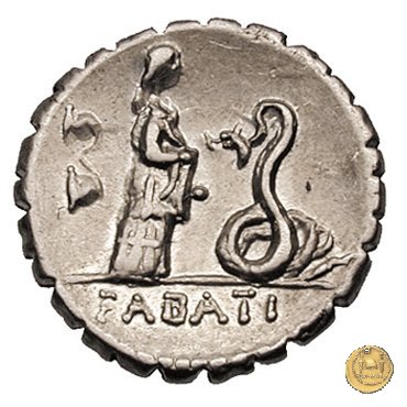 412/1 - denario L. Roscius Fabatus 64 BC (Roma)