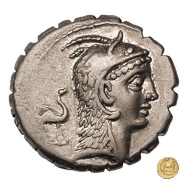 412/1 - denario L. Roscius Fabatus 64 BC (Roma)