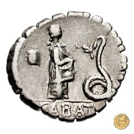 412/1 - denario L. Roscius Fabatus 64 BC (Roma)