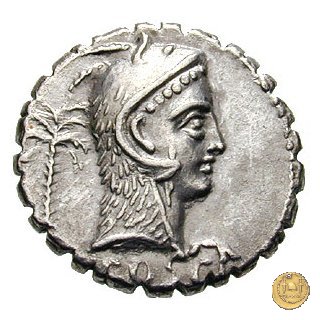 412/1 - denario L. Roscius Fabatus 64 BC (Roma)