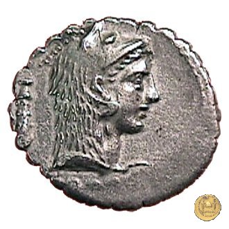 412/1 - denario L. Roscius Fabatus 64 BC (Roma)