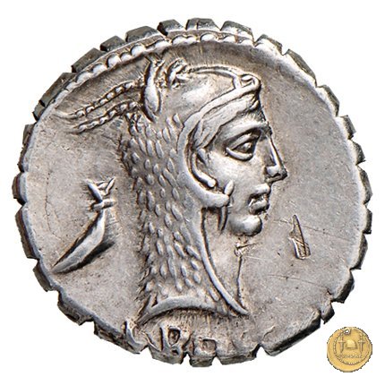 412/1 - denario L. Roscius Fabatus 64 BC (Roma)