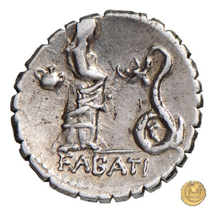 412/1 - denario L. Roscius Fabatus 64 BC (Roma)