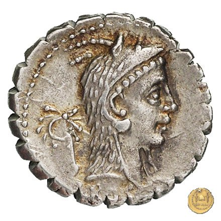 412/1 - denario L. Roscius Fabatus 64 BC (Roma)