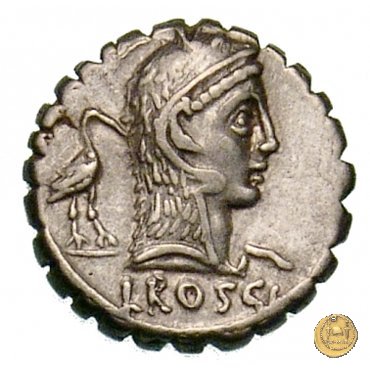 412/1 - denario L. Roscius Fabatus 64 BC (Roma)