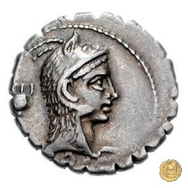 412/1 - denario L. Roscius Fabatus 64 BC (Roma)