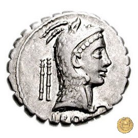 412/1 - denario L. Roscius Fabatus 64 BC (Roma)