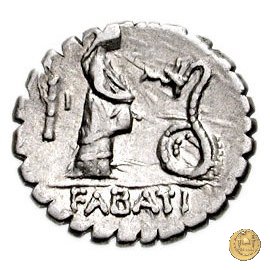 412/1 - denario L. Roscius Fabatus 64 BC (Roma)